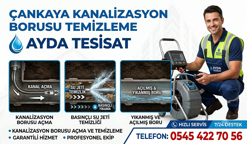 Çankaya Bina Gider Borusu Temizleme