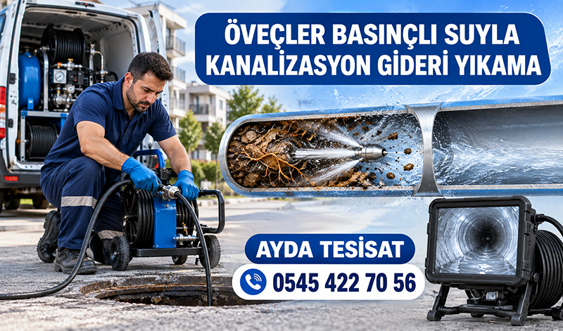 Öveçler’de Tıkalı Kanalizasyon Temizleme Nasıl Yapılır
