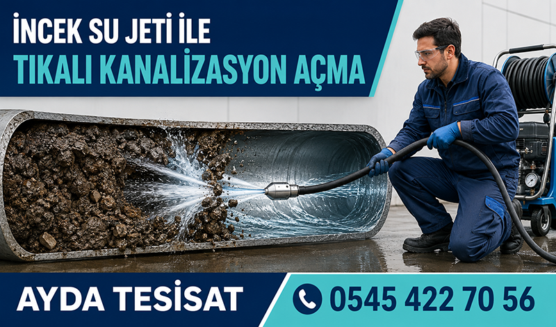 İncek Tıkalı Kanalizasyon Temizleme