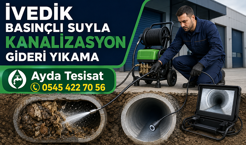 İvedik Bina Kanalizasyon Borusu Temizleme