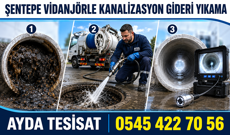 Şentepe Kanalizasyon Gideri Temizleme