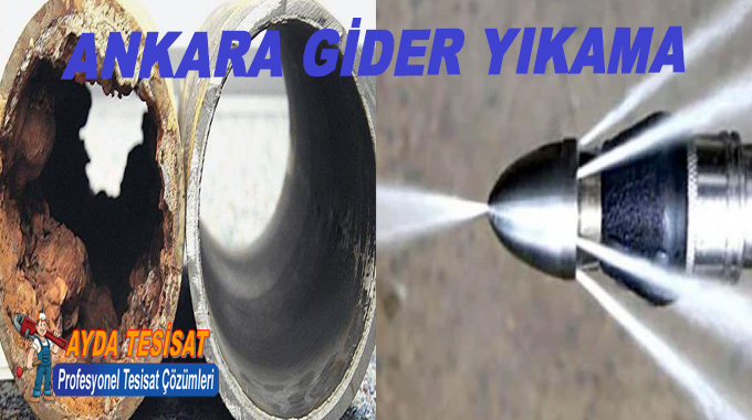 Ankara Su Jeti İle Bina Gider Borusu Yıkama