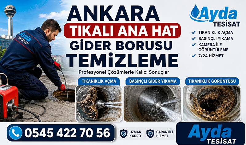 Ankara'da Bina Gider Borusu Temizleme Hizmeti