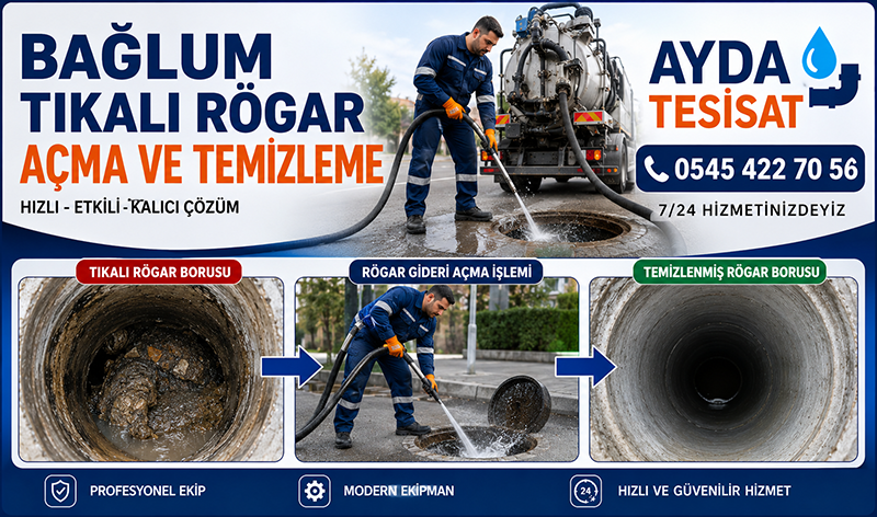 Basınçlı Su ile Kanalizasyon Temizleme