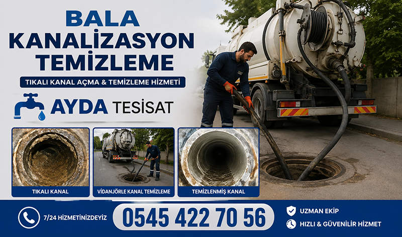 Basınçlı Su ile Kanalizasyon Temizleme