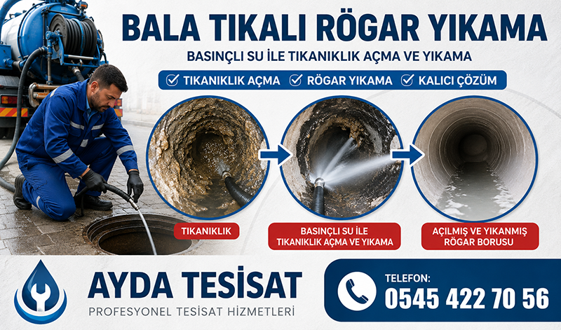Basınçlı Su ile Pimaş Yıkama ve Gider Açma