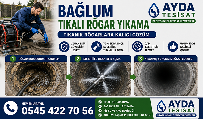 Basınçlı Su ile Pimaş Yıkama ve Gider Açma