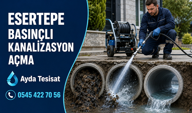 Basınçlı Suyla Ana Hattın Yıkanması