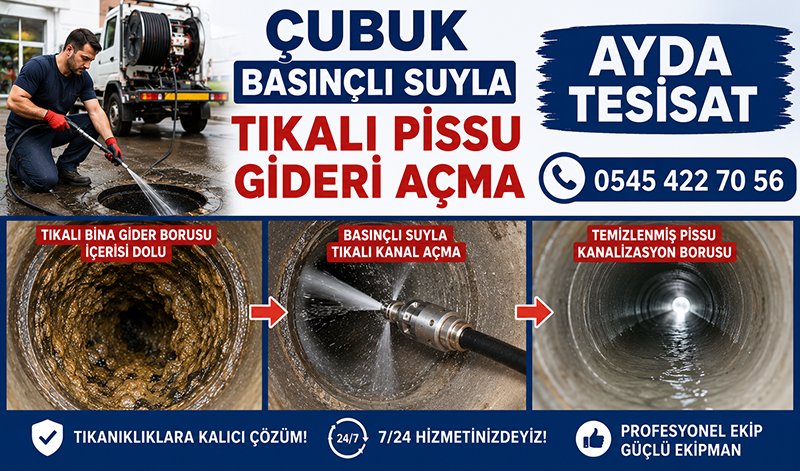 Basınçlı Suyla Bina Ana Gideri Açma