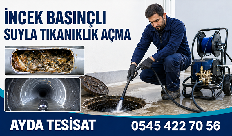 Basınçlı Suyla Yağlı Gider Açma