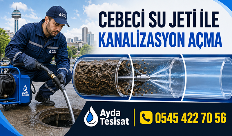 Basınçlı Tıkalı Kanalizasyon Temizleme