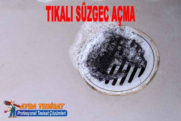 Bilkent Kırmadan Tıkalı Süzgeç Gideri Açma