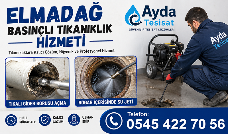 Elmadağ Basınçlı Suyla Gider Açma Nerelerde Kullanılır