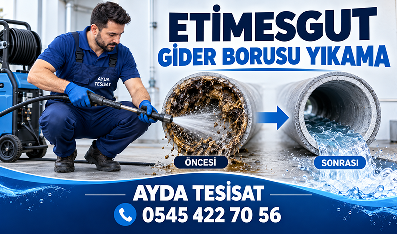 Etimesgut Bina Ana Gider Borusu Temizleme