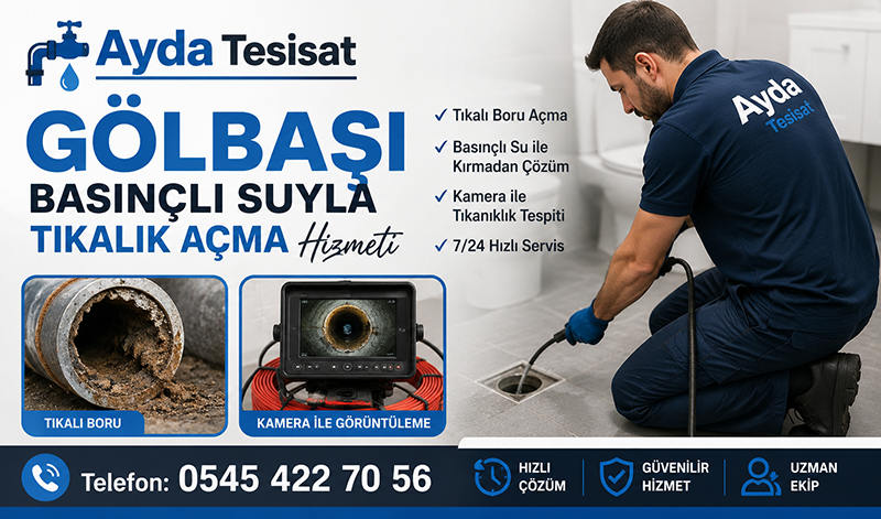 Gölbaşı Basınçlı Suyla Gider Açma Hizmet Alanları