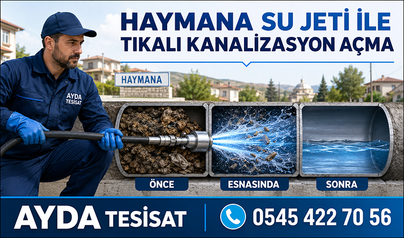Görüntülü Tıkalı Kanalizasyon Temizleme Ve Yıkama