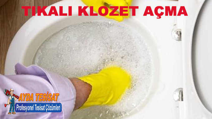 Hasanoğlan Tıkalı Klozet Gideri Açma