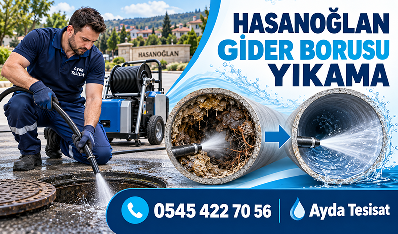 Hasanoğlan’da Basınçlı Gider Borusu Yıkama Neden Gereklidir