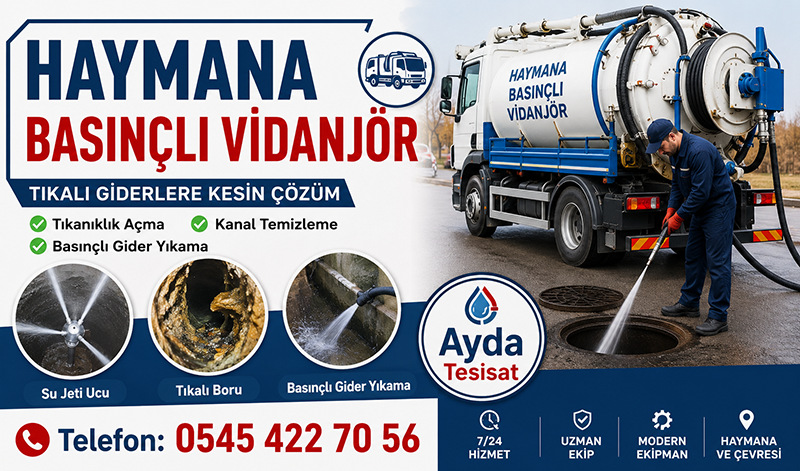 Haymana Vidanjör Hizmeti Hangi Alanlarda Kullanılır