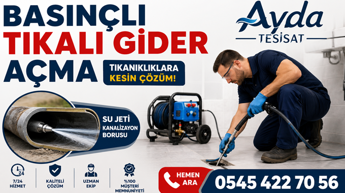 Kırıkkale Basınçlı Suyla Gider Açma Hizmeti