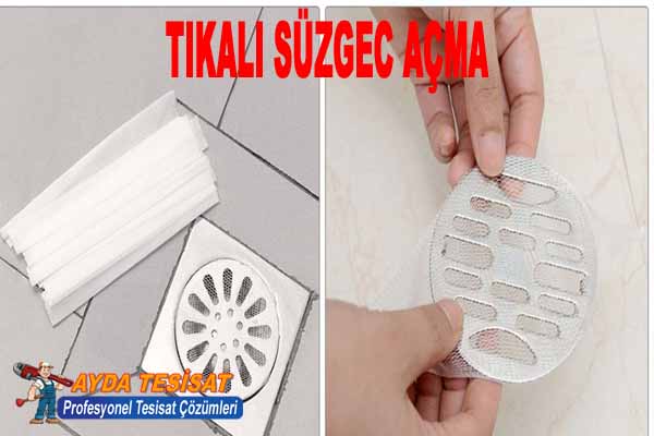 Kızılay Kırmadan Tıkalı Süzgeç Gideri Açma