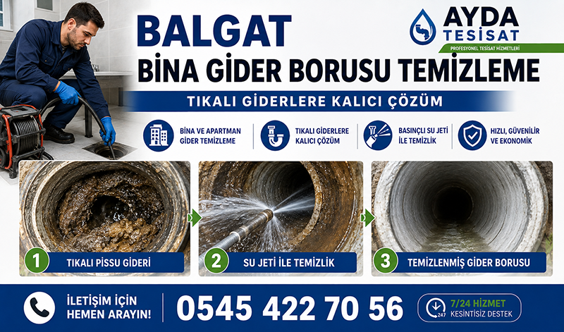 Kameralı Gider Borusu Temizleme