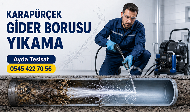 Kameralı Tıkalı Gider Borusu Yıkama