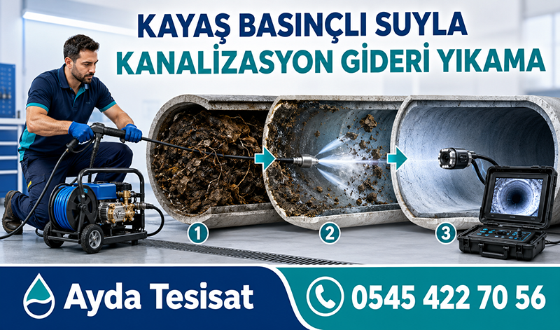 Kanalizasyon Borusu Temizleme Çalışmaları