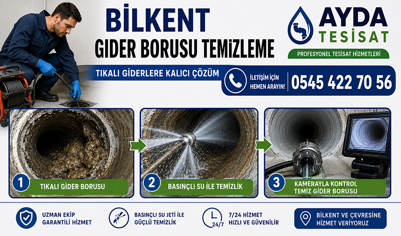 Kanalizasyon Gider Borusu Temizleme Hizmeti