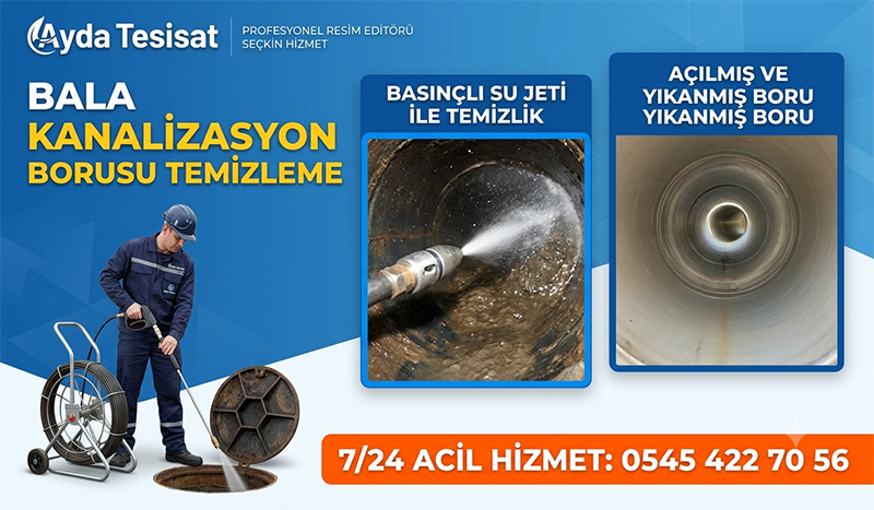 Kanalizasyon Gider Borusu Temizleme