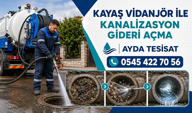 Kayaş Kanalizasyon Yıkama İşleminin Aşamaları