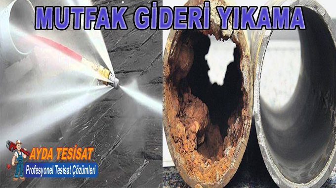 Mutfak Pis Su Gideri Yağ Temizliği