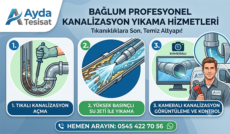 Robotlu Pimaş Yıkama ve Gider Açma