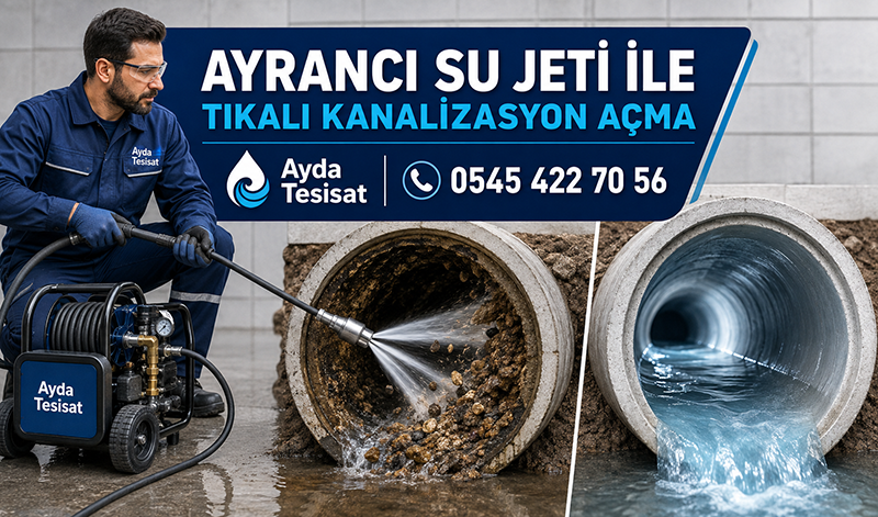 Su Jeti İle Tıkalı Kanalizasyon Temizleme Nasıl Yapılır