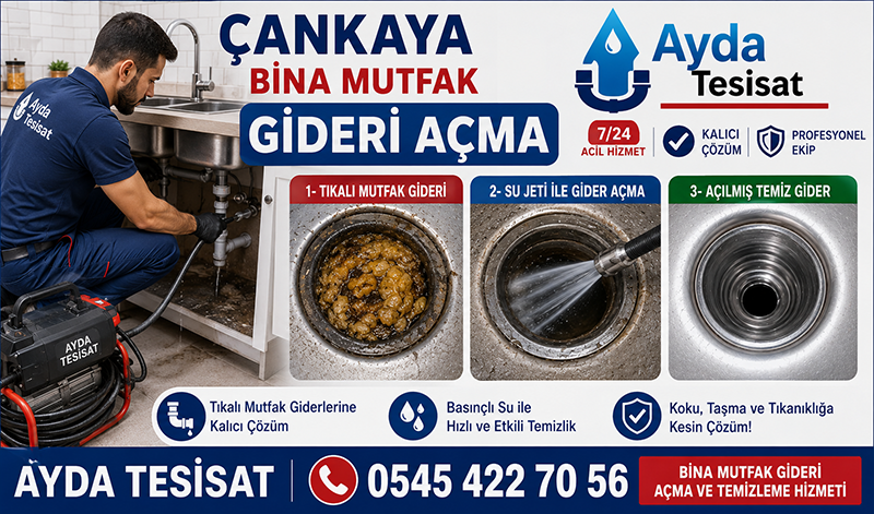 Su Jeti ile Bina Mutfak Gideri Açma