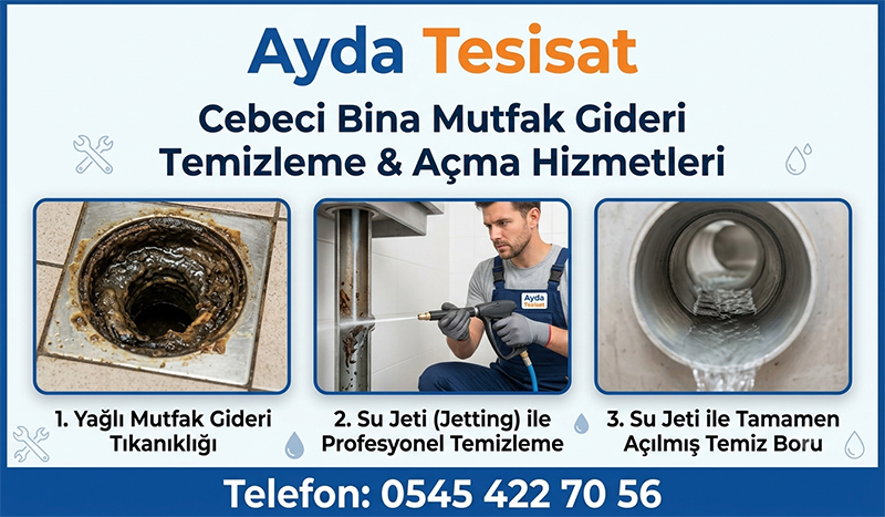 Su Jeti ile Pis Su Gideri Temizleme