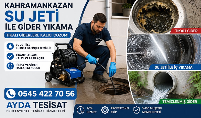 Su Jeti ile Rögar Temizliği