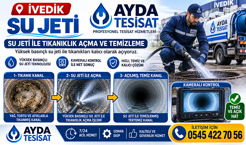 Su Jeti ile Tıkanıklık Açma Hizmeti