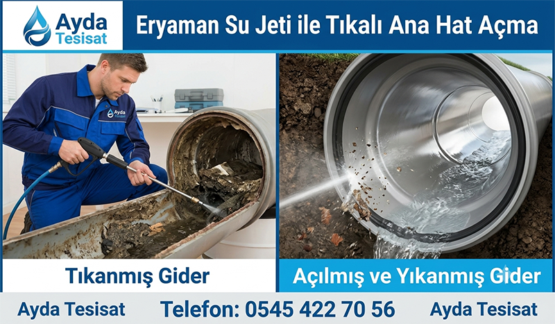Su Jeti ile Tıkanıklık Açma Hizmeti