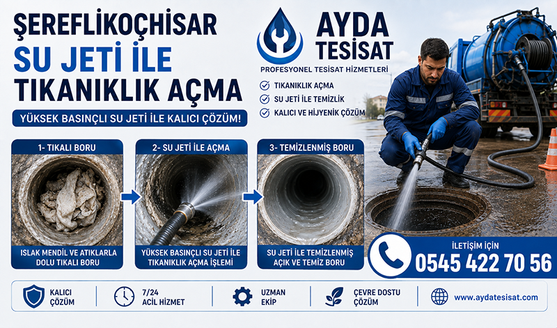 Su Jeti ile Tıkanıklık Açma Hizmeti