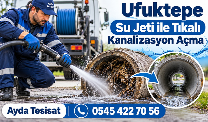 Su Jetiyle Ana Kanalizasyon Borusu Temizleme