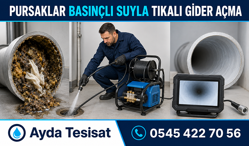 Tıkalı Bina Gider Borusu Açma
