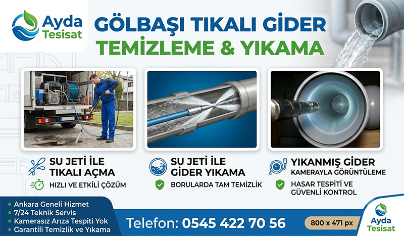 Tıkalı Bina Gider Borusu Yıkama