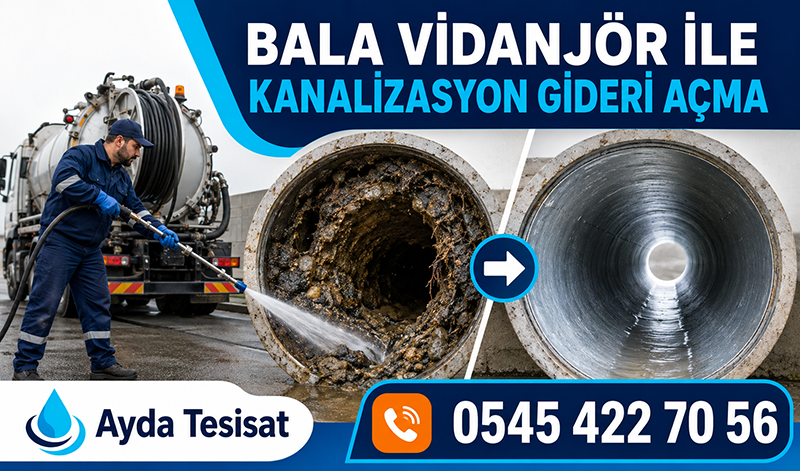 Tıkalı Gider Borusu Açma Çalışması