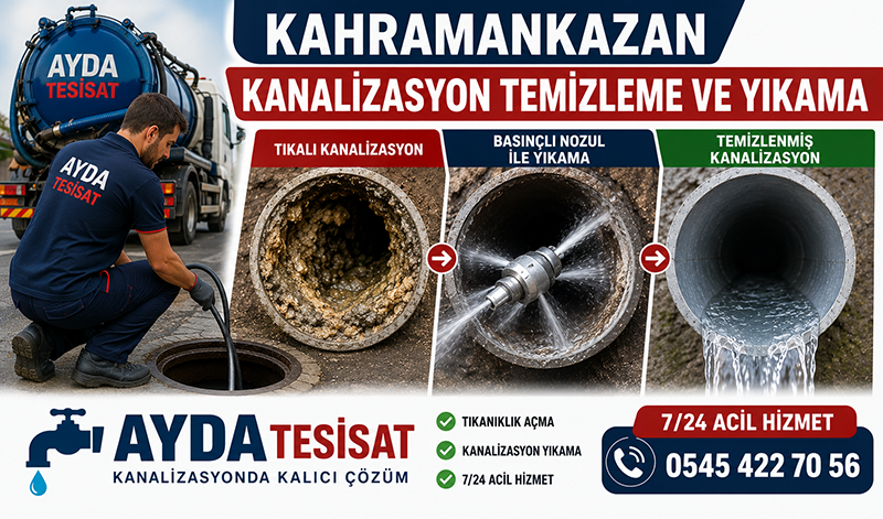 Tıkalı Kanalizasyon Açma