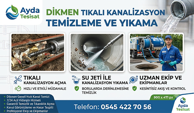 Tıkalı Kanalizasyon Açma