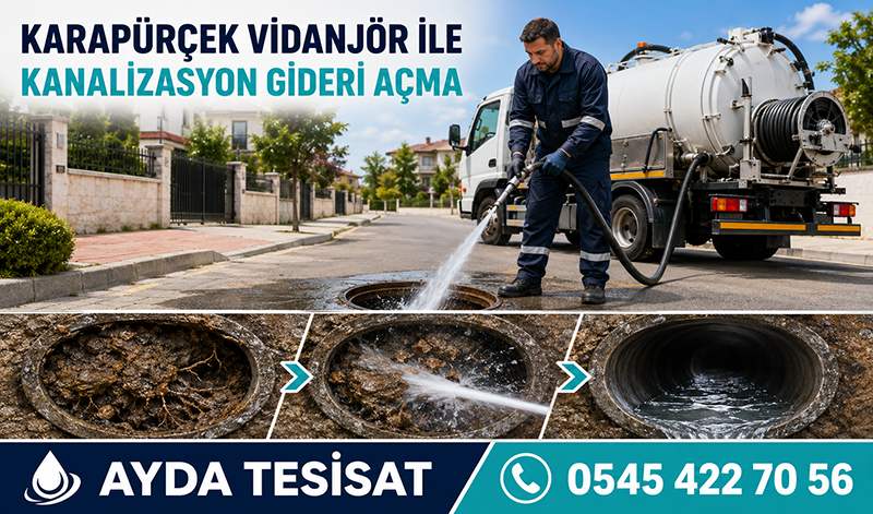 Tıkalı Kanalizasyon Borusu Açma