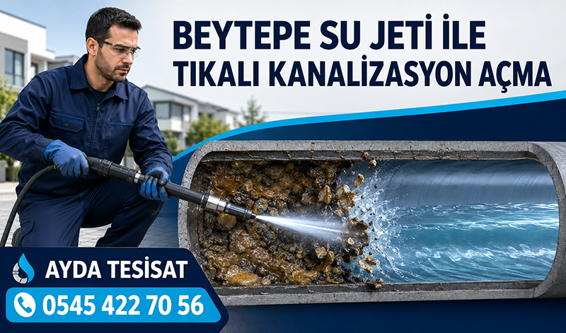 Tıkalı Kanalizasyon Su Jeti İle Temizleme Nasıl Yapılır