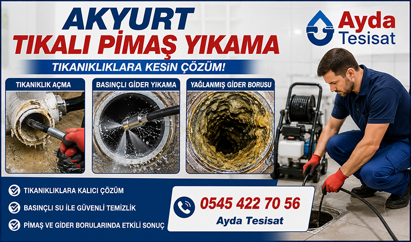 Tıkalı Pimaş Yıkama ve Temizleme