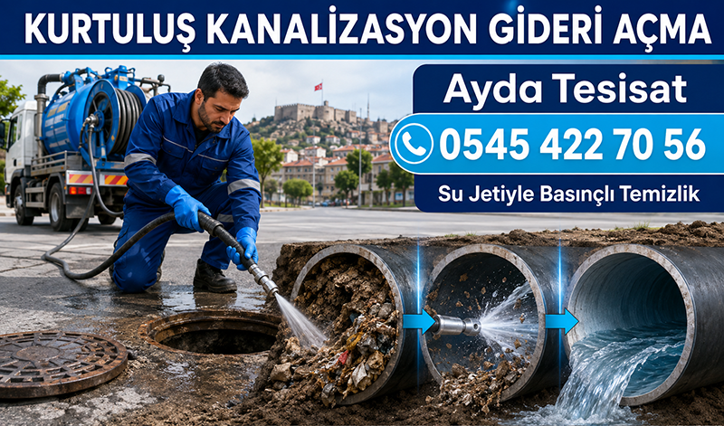Tıkalı Pis Su Borusu Temizleme Çalışması